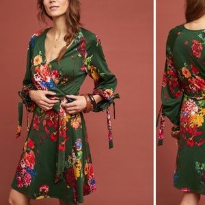 NWT Anthropologie Eva Franco Dahlia Wrap Dress Sm